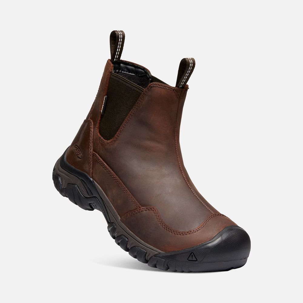 Bottes Chelsea Keen Femme Noir Marron | Hoodoo Iii Waterproof | IWDMN-9560